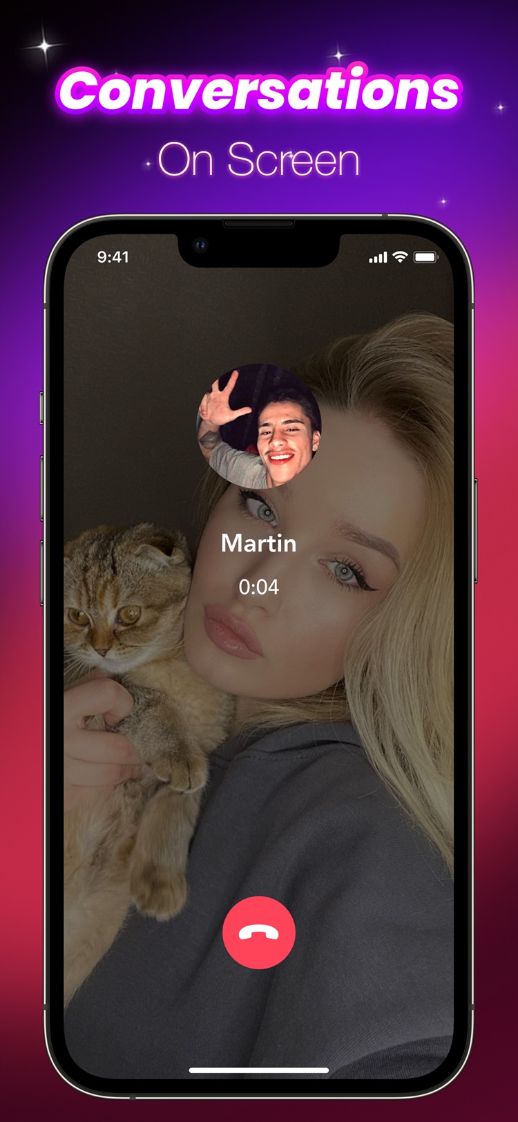 App private messaging screen